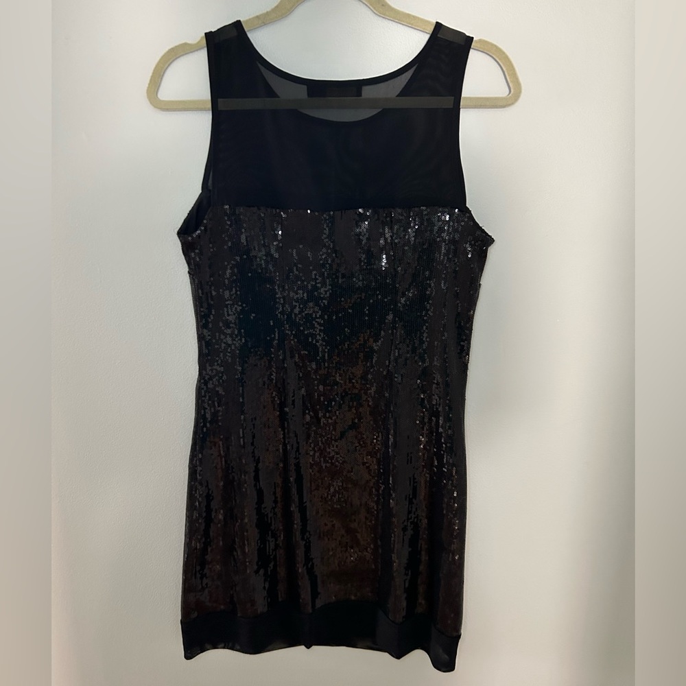 The Limited Mesh and Sequin Mini Dress